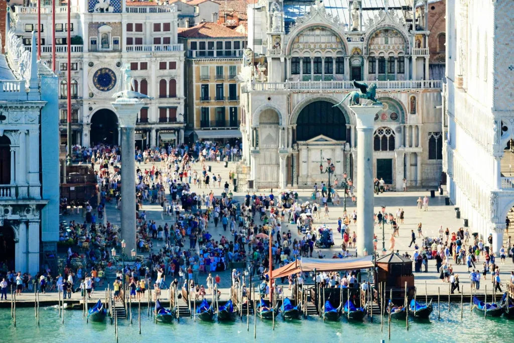 Overtourism at St Marks Square Venice